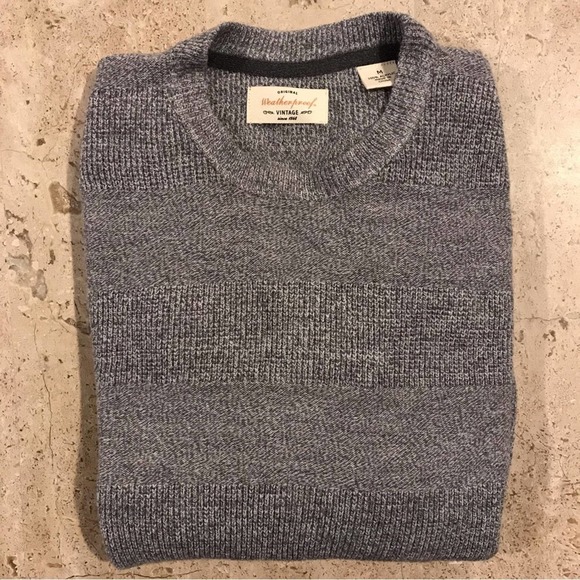 NWOT Weatherproof Men's Gray Acrylic Sweater Size M - Picture 2 of 6